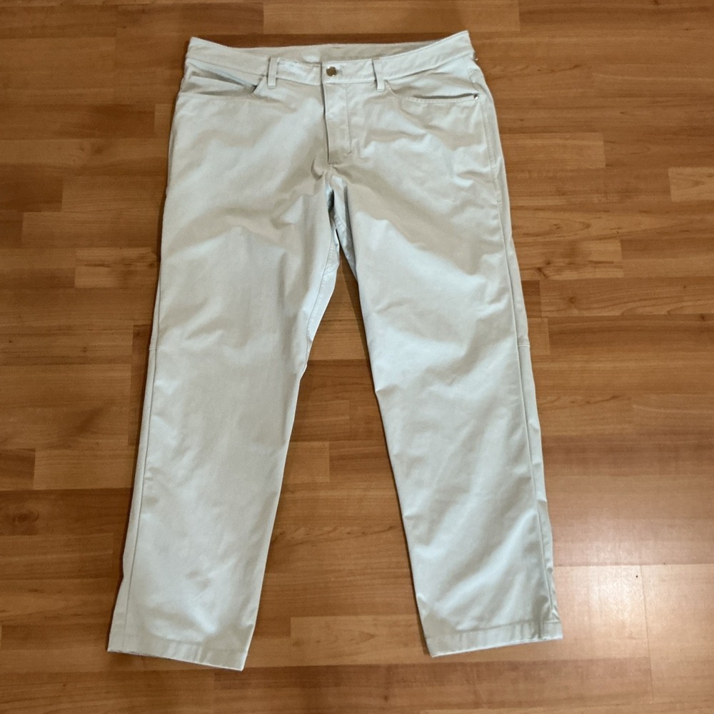 Lululemon Pants Mens 36x29 Ivory Chino Stretch Golf Casual Trousers